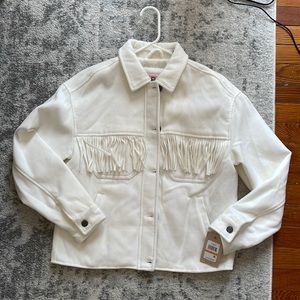 White Levi’s Fringe Women’s Jacket